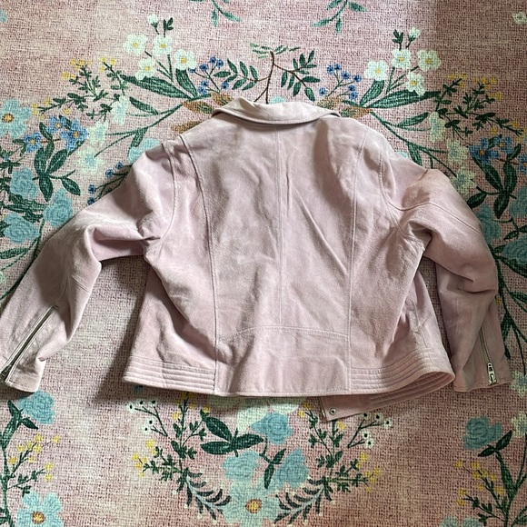 BlankNYC plus size blush pink suede jacket - 1X - Originally $198 - like new - Picture 6 of 6